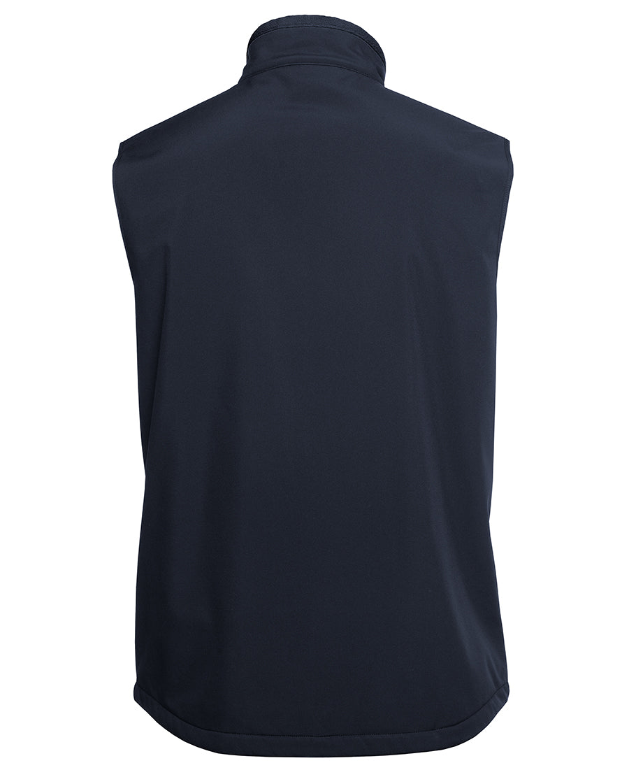 Podium Three Layer Softshell Vest - Navy - Back