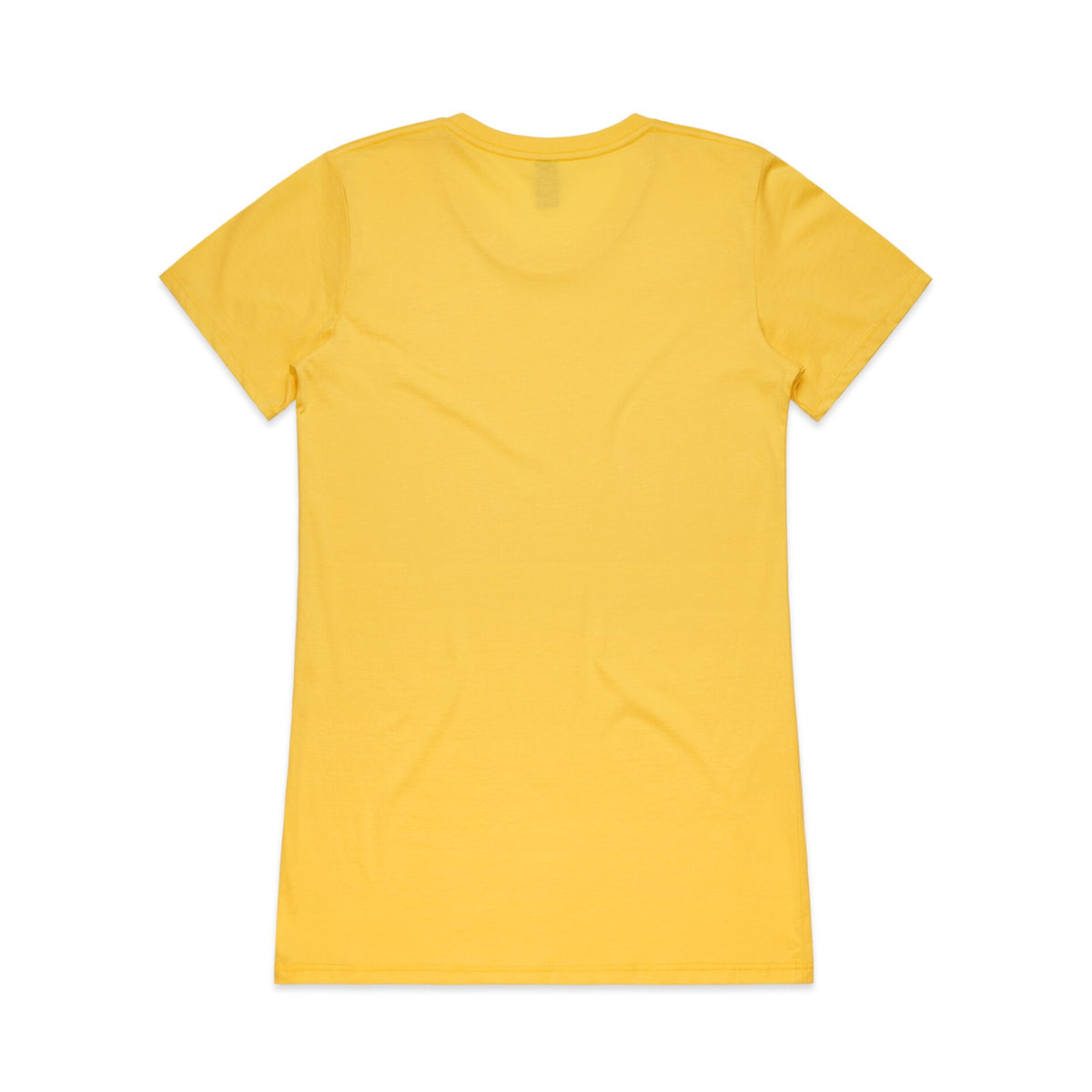 Wo's Wafer Tee 4002A - Canary Yellow - Back