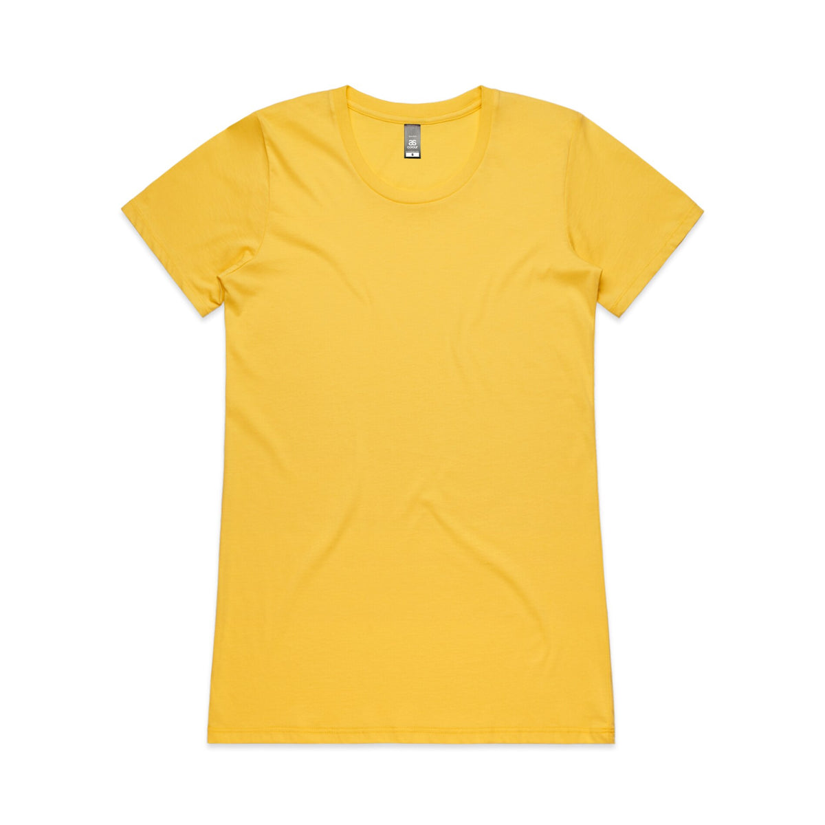 Wo's Wafer Tee 4002A - Canary Yellow - Front