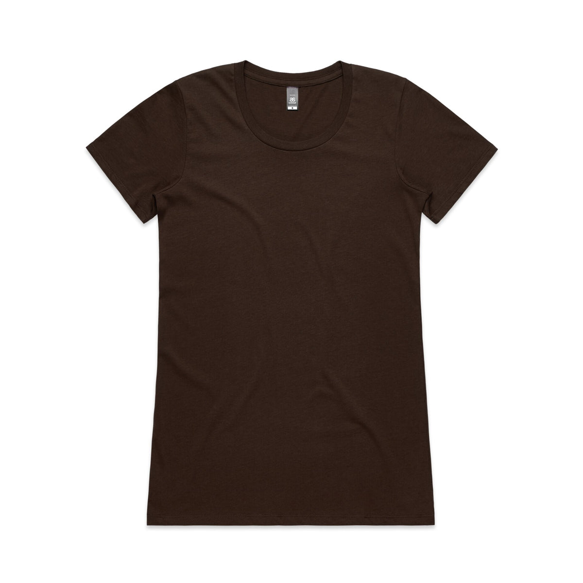Wo's Wafer Tee 4002A - Dark Chocolate - Front