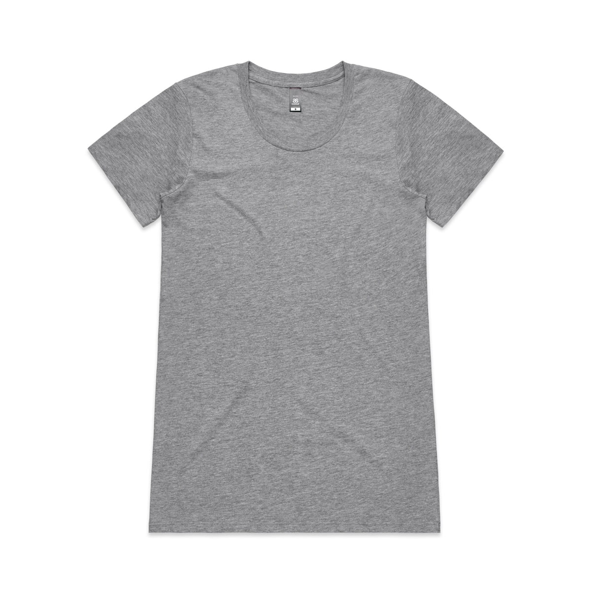 Wo's Wafer Tee 4002A - Grey Marle - Front