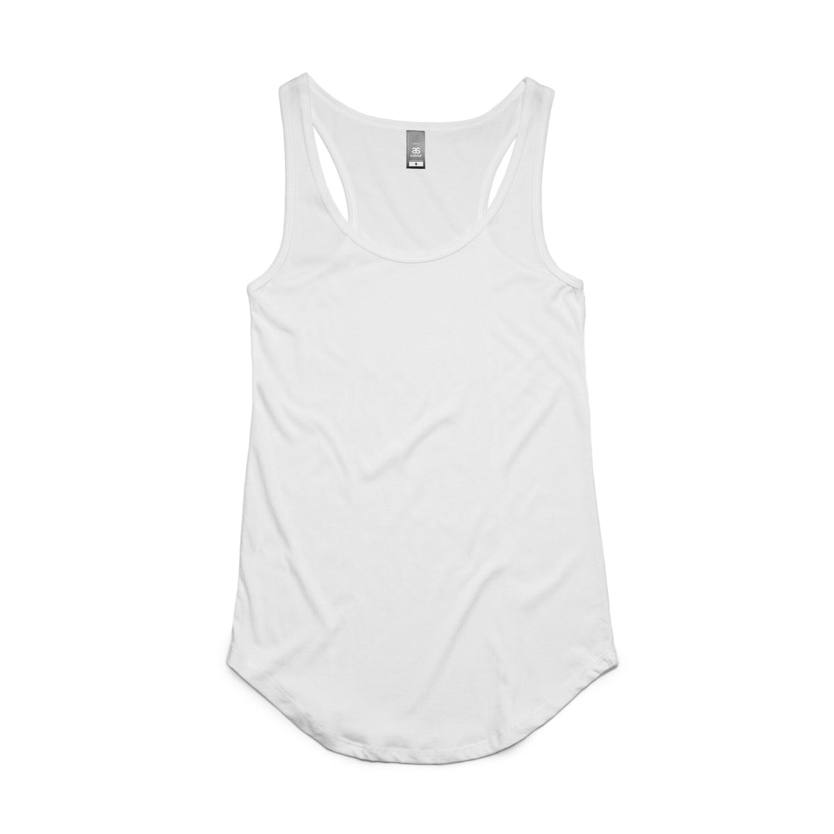 Wo's Dash Racerback Tank 4007 - White - Front