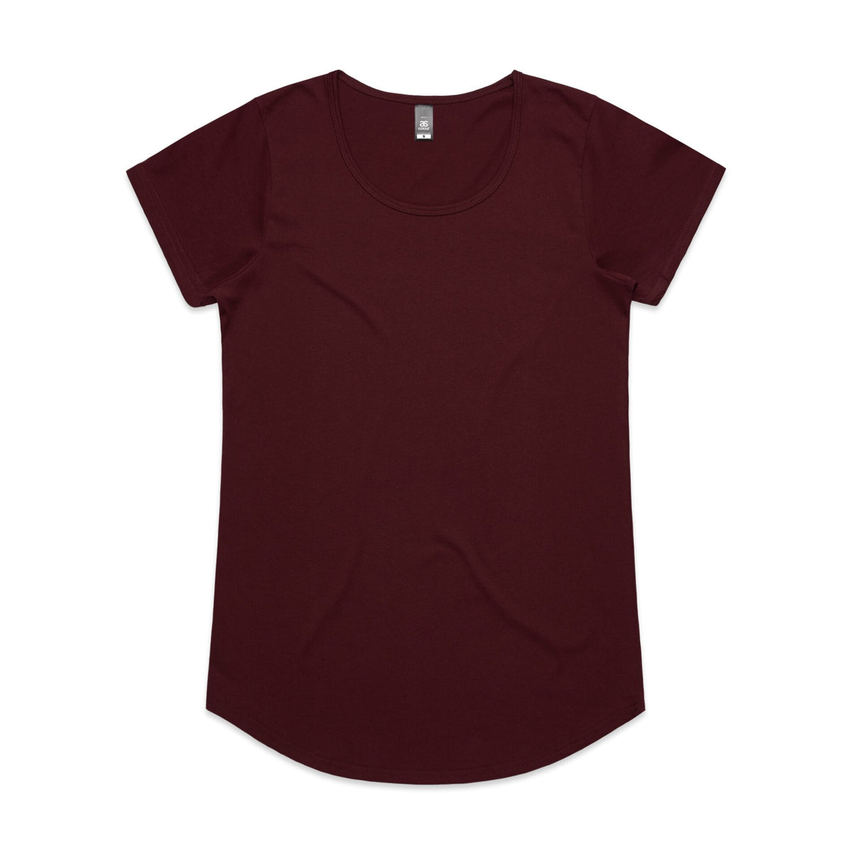 Wo's Mali Tee 4008S - Burgundy - Front