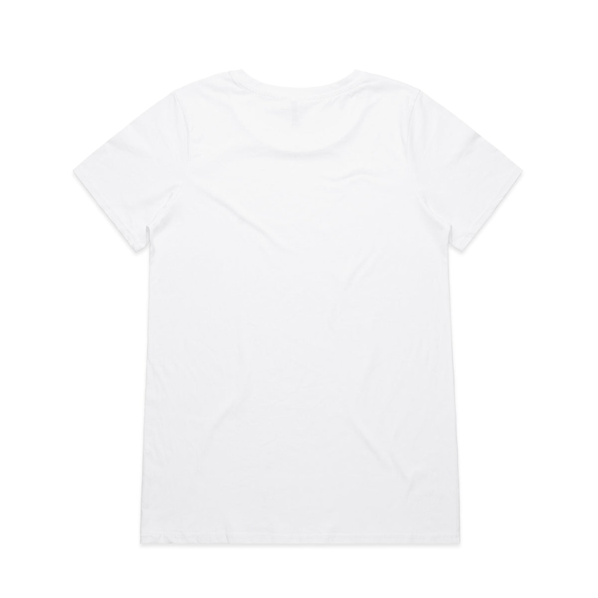 Wo's Shallow Scoop Tee 4011 - White - Back