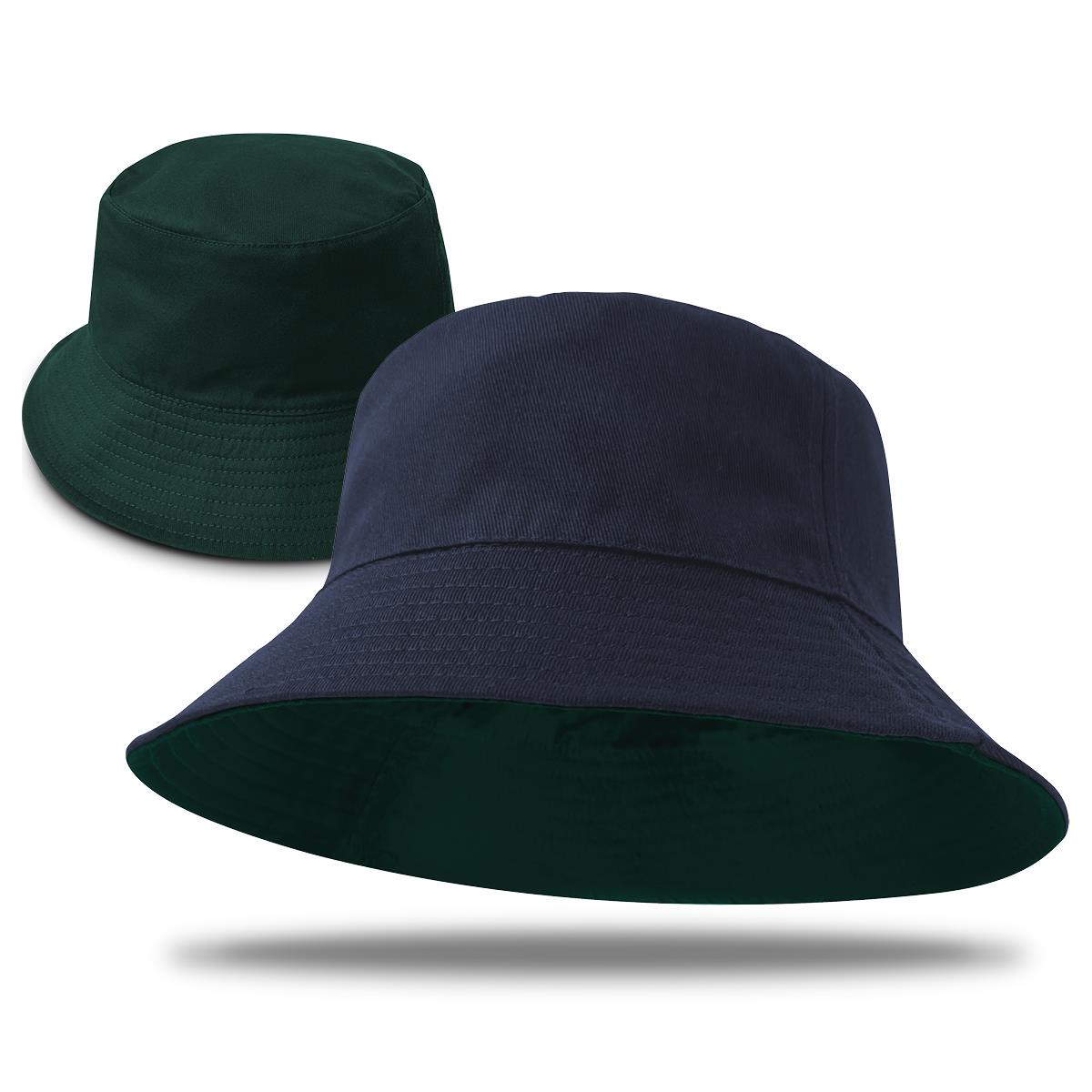 Switch Reversible Bucket - Navy / Bottle - Front