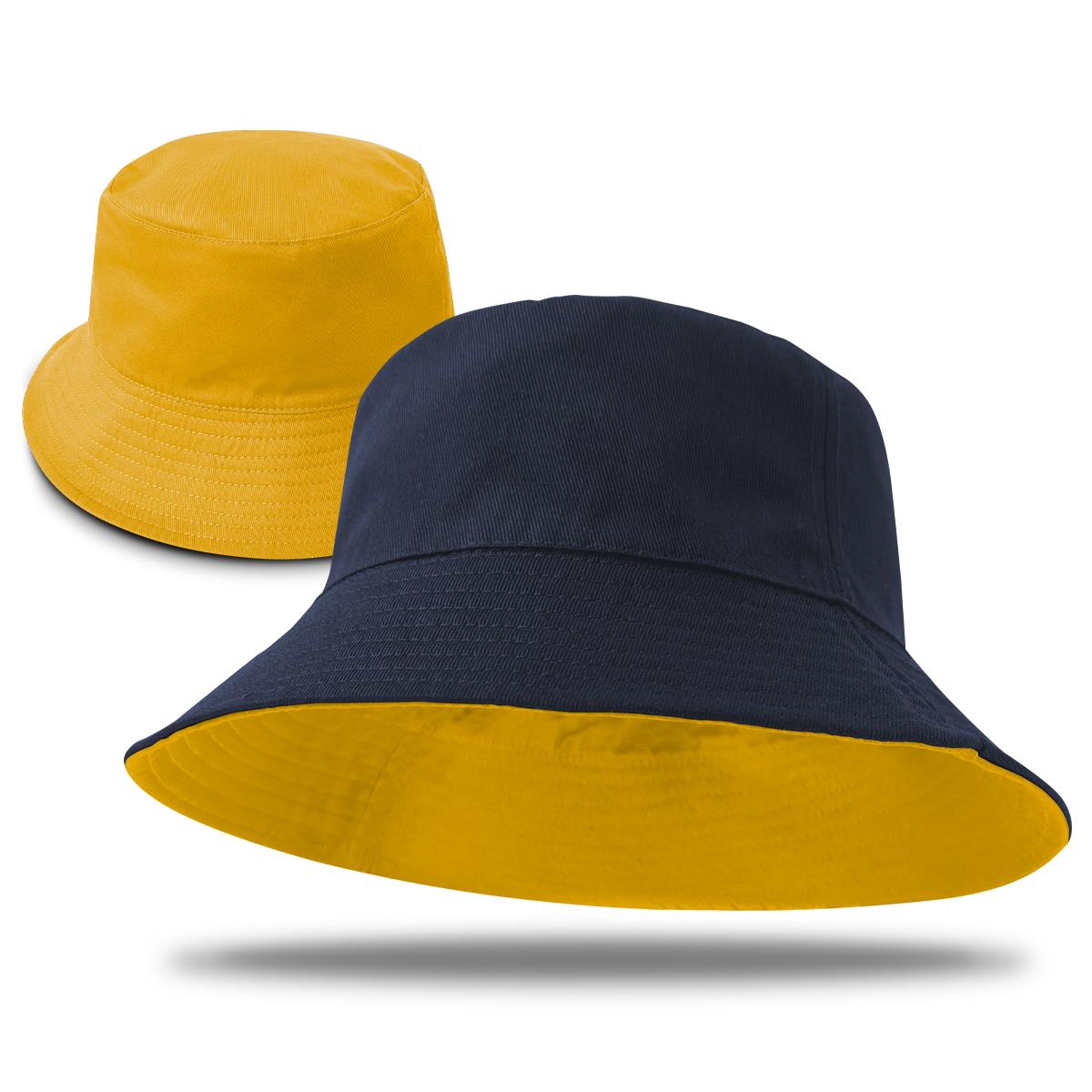 Switch Reversible Bucket - Navy / Gold - Front
