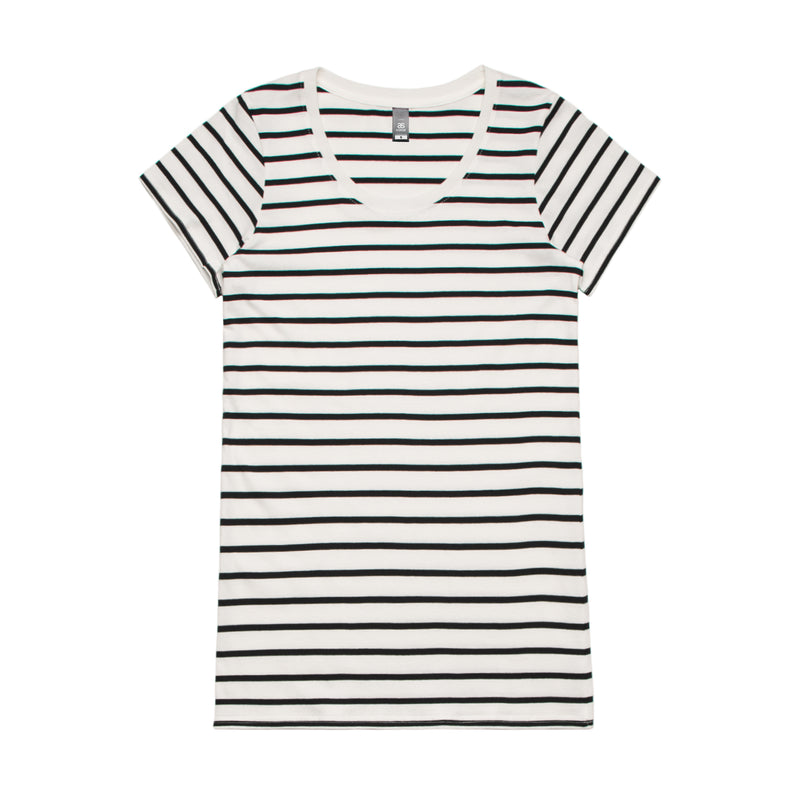 Wo's Loop Stripe Tee 4023S