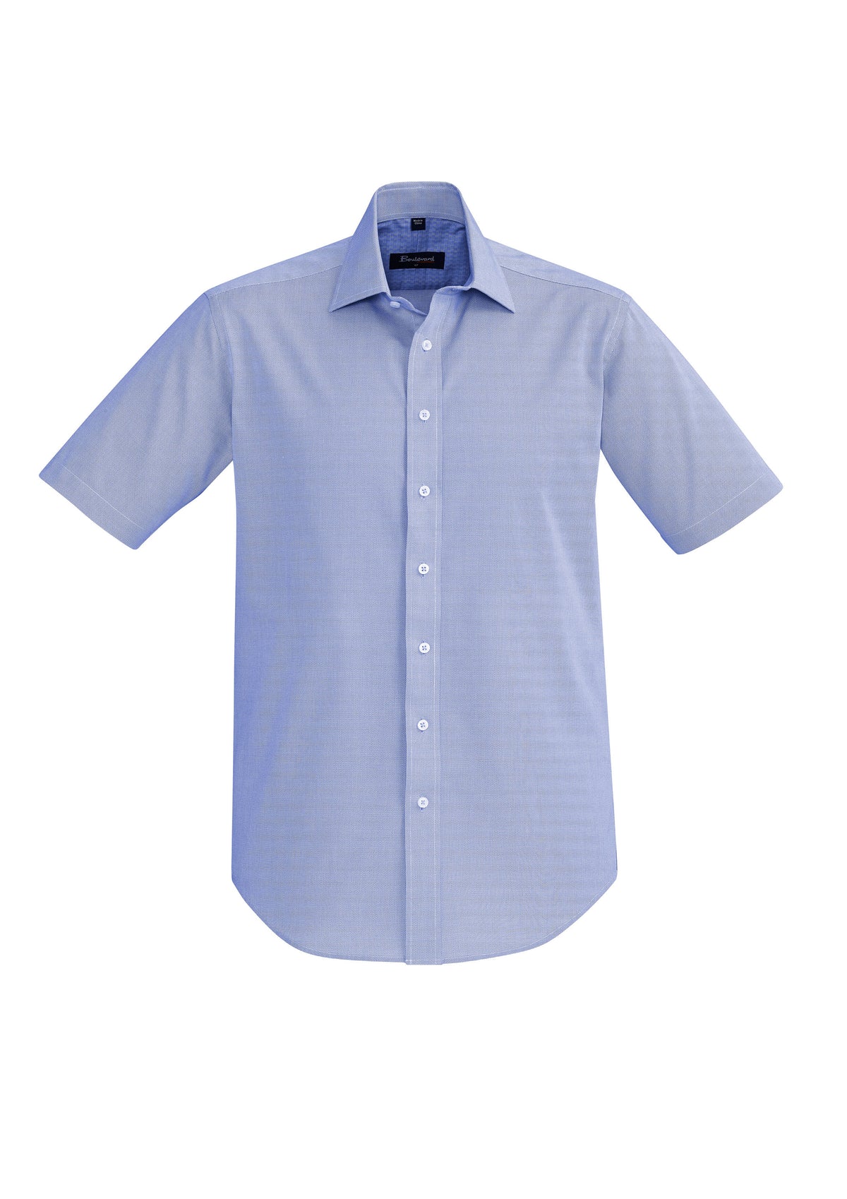 Hudson Mens Short Sleeve Shirt - Patriot Blue - Front