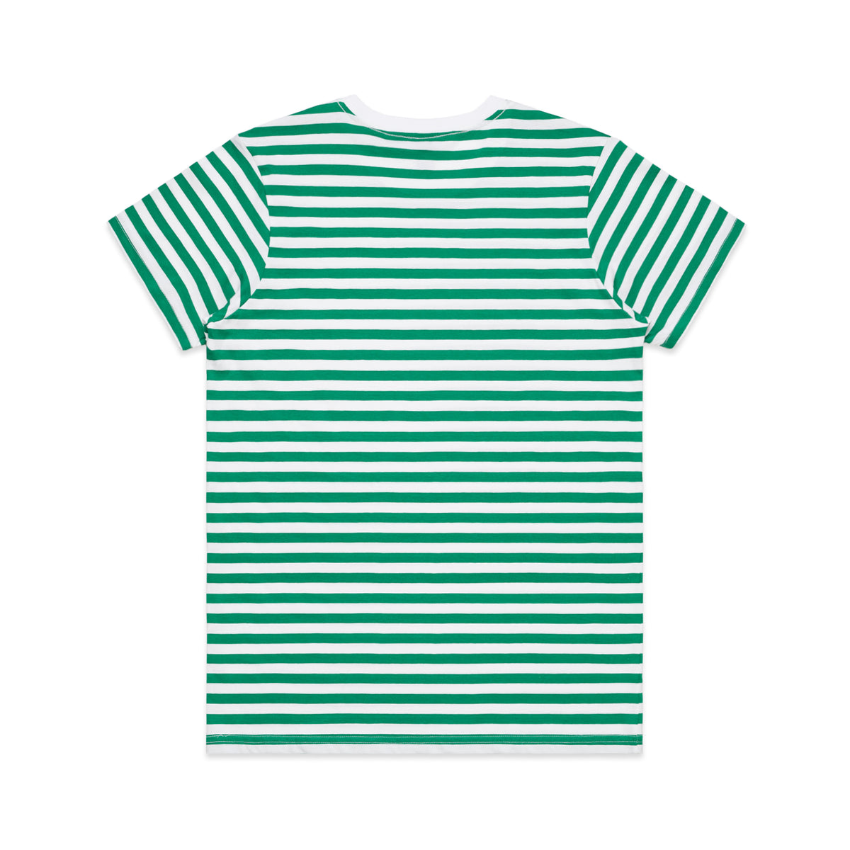 Wo's Maple Stripe Tee 4037S - White/Green - Back