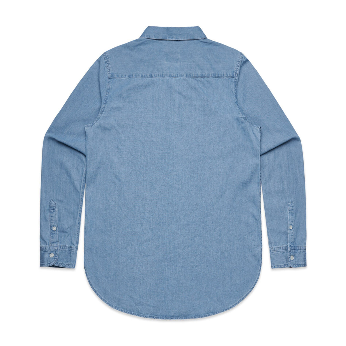 Wo's Blue Denim Shirt 4042S - Denim Blue - Back