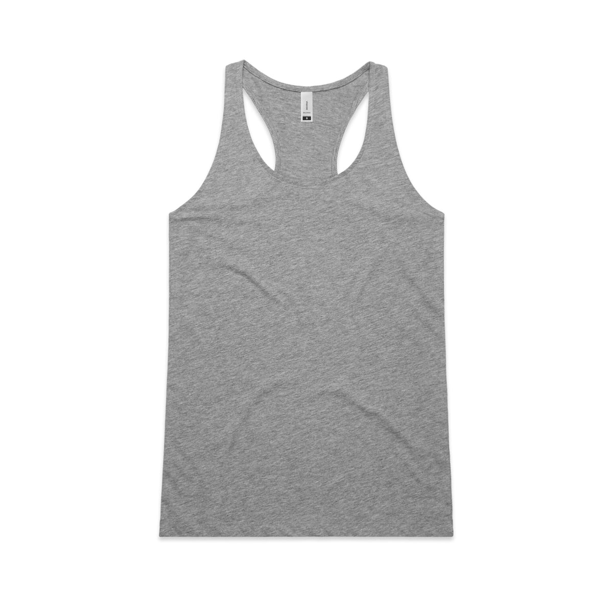 Wo's Balance Racerback Singlet 4044S - Grey Marle - Front
