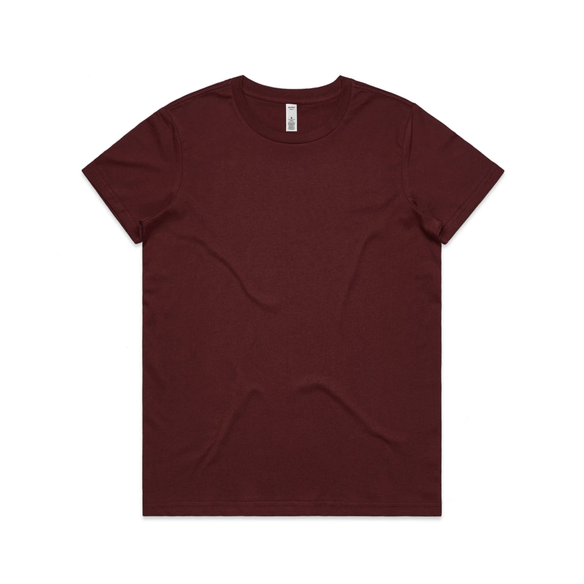 Wo's Basic Tee 4051S - Burgundy - Front