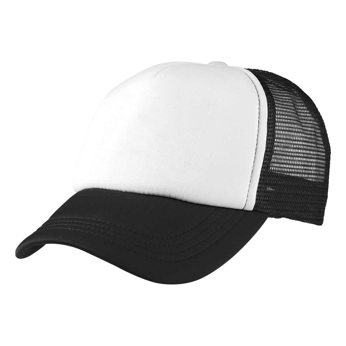 Foam Mesh Trucker - Black / White / White - Front