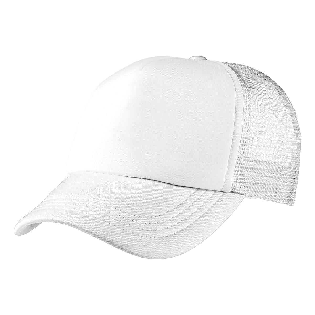 Foam Mesh Trucker - White / White - Front