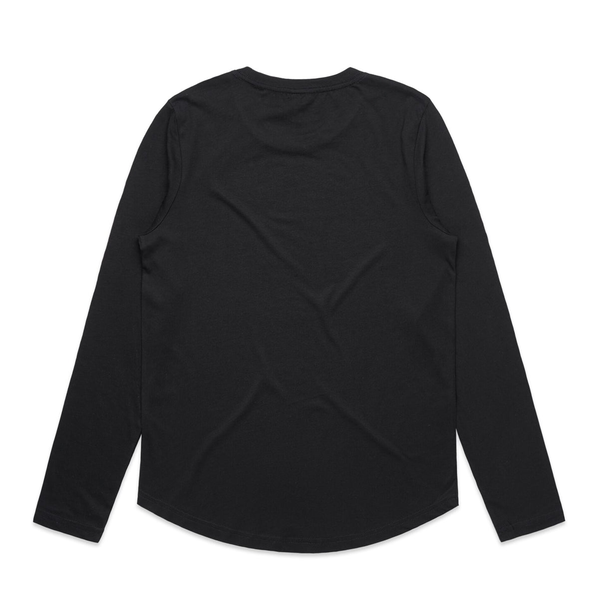 Wo's Curve L/S Tee 4055S - Black - Back