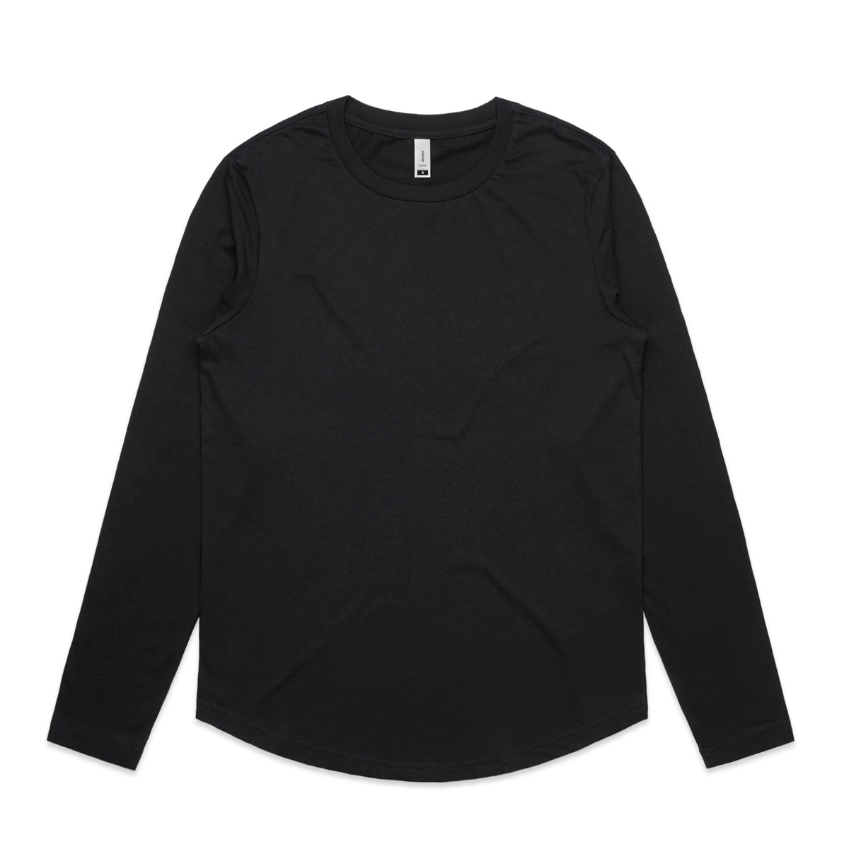 Wo's Curve L/S Tee 4055S - Black - Front