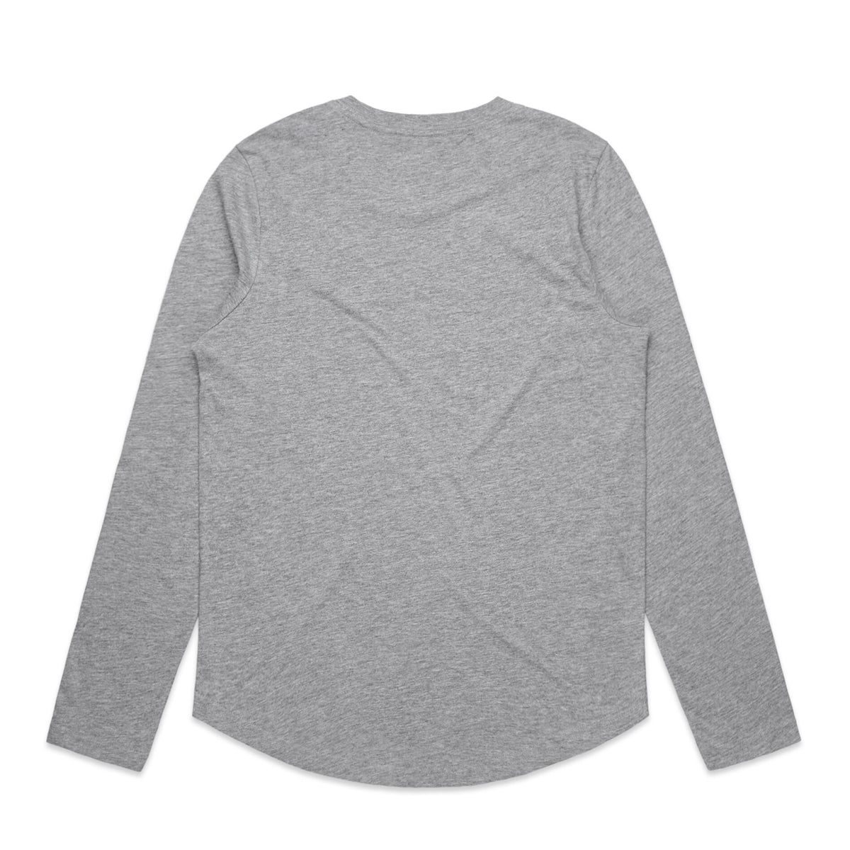 Wo's Curve L/S Tee 4055S - Grey Marle - Back