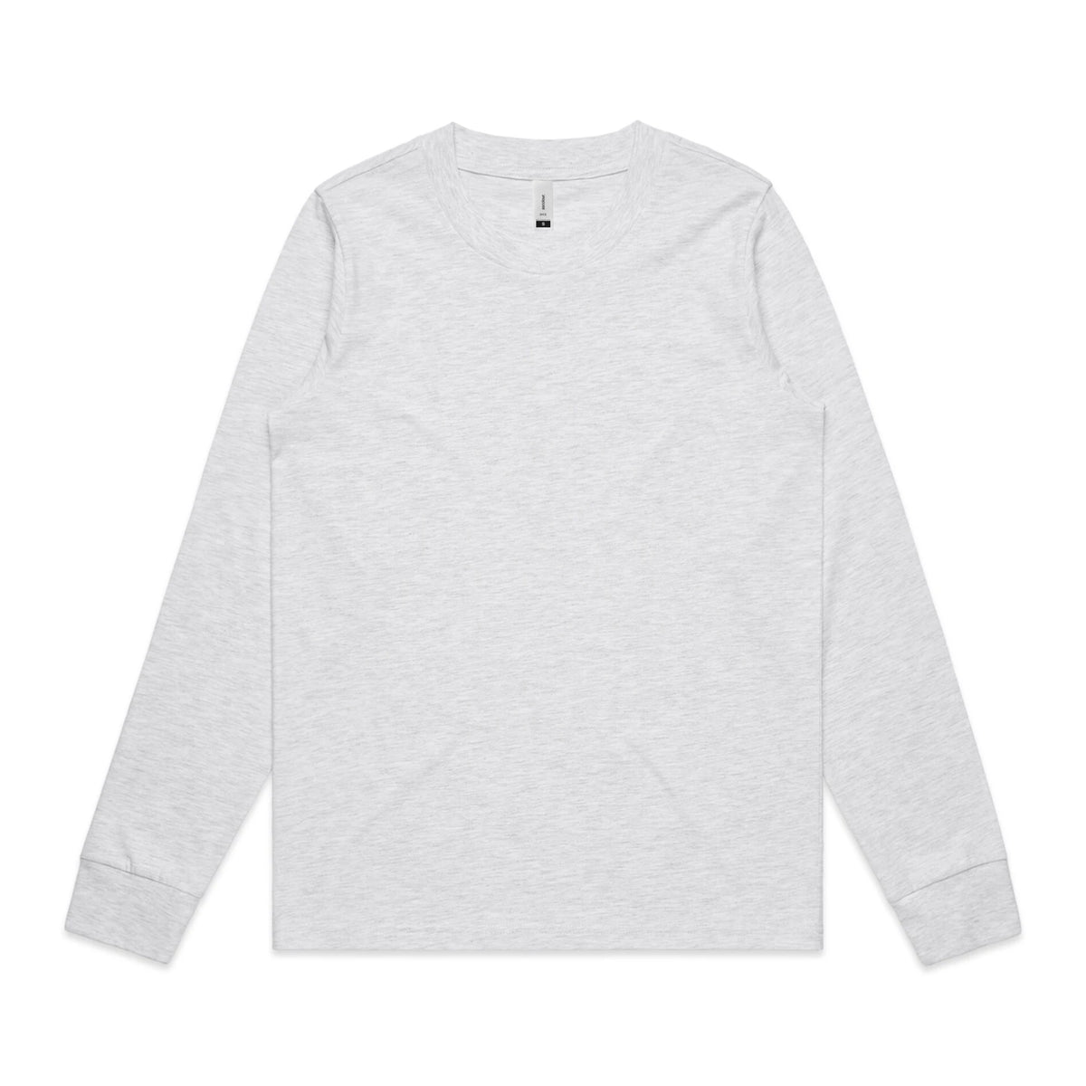 Wo's Dice L/S Tee 4056 - Ash Heather - Front