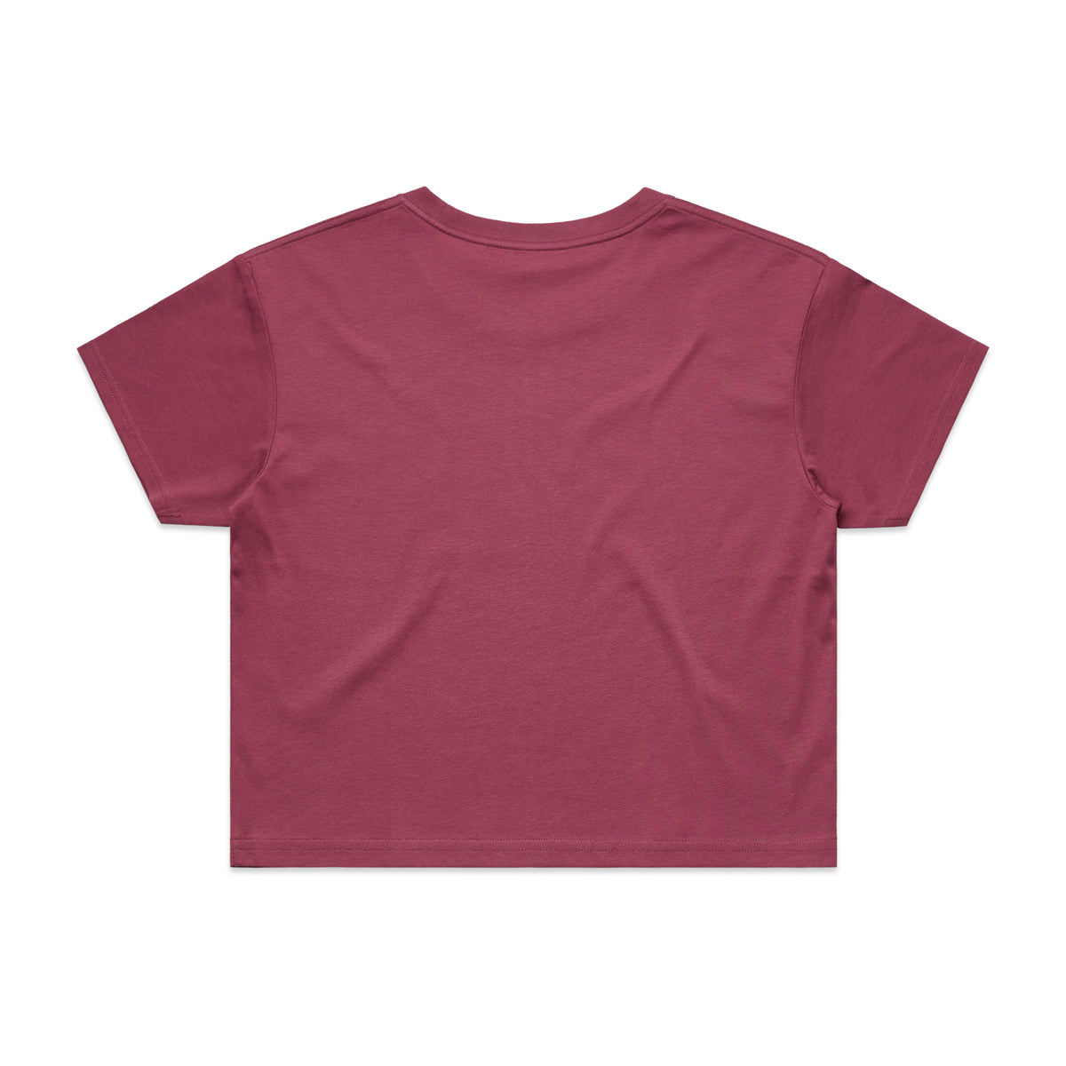 Wo's Crop Tee 4062S - Berry - Back