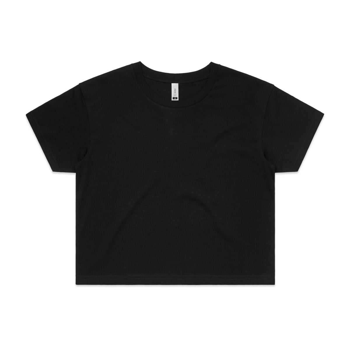 Wo's Crop Tee 4062 - Black - Front