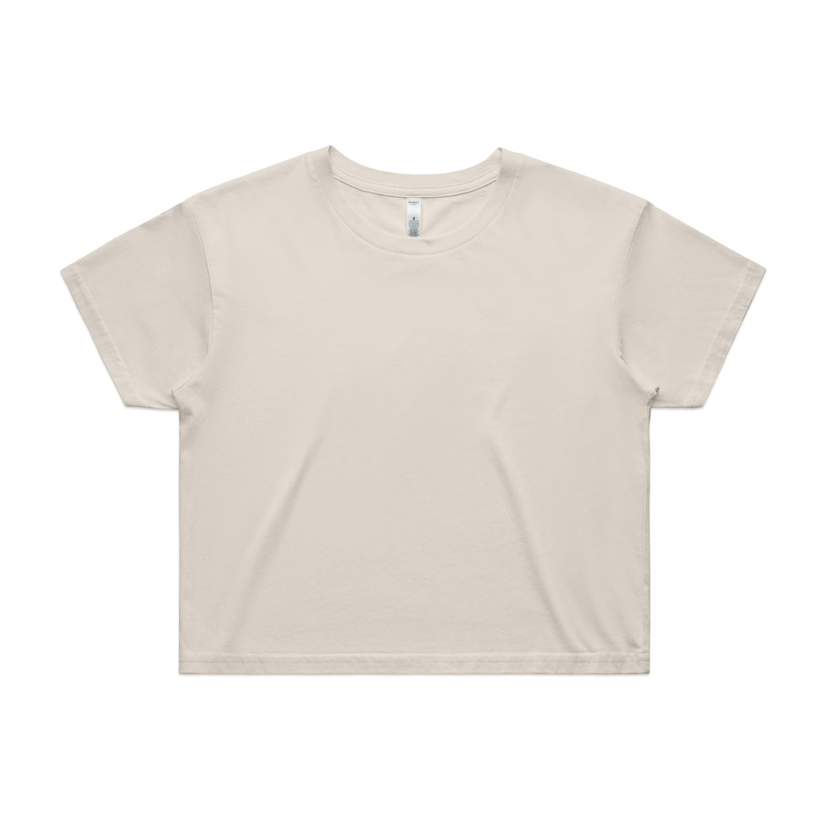 Wo's Crop Tee 4062 - Bone - Front