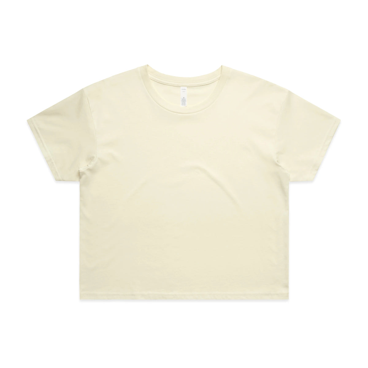 Wo's Crop Tee 4062 - Butter - Front