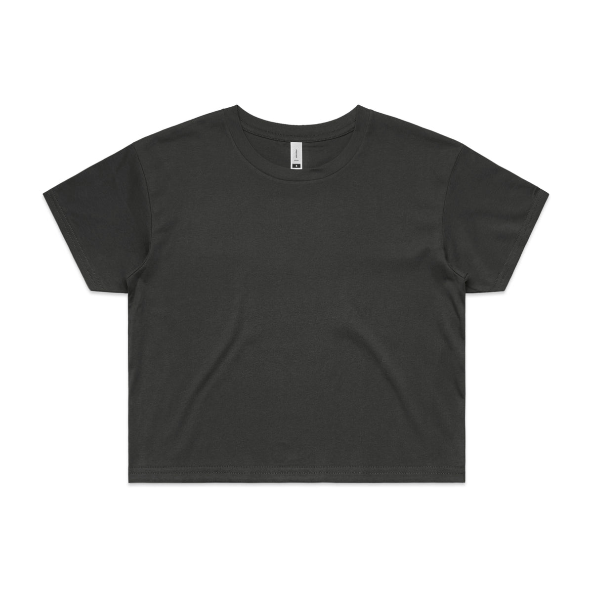Wo's Crop Tee 4062 - Coal - Front