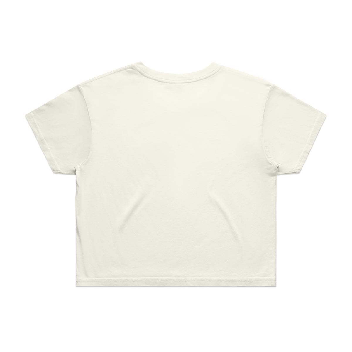 Wo's Crop Tee 4062 - Ecru - Back