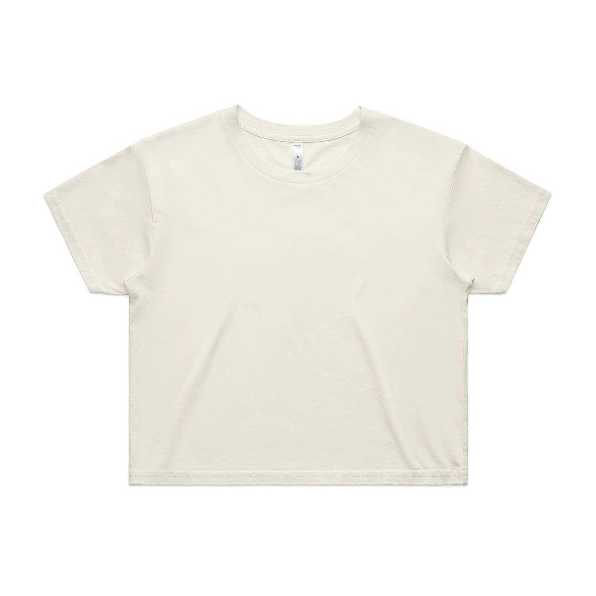 Wo's Crop Tee 4062 - Ecru - Front