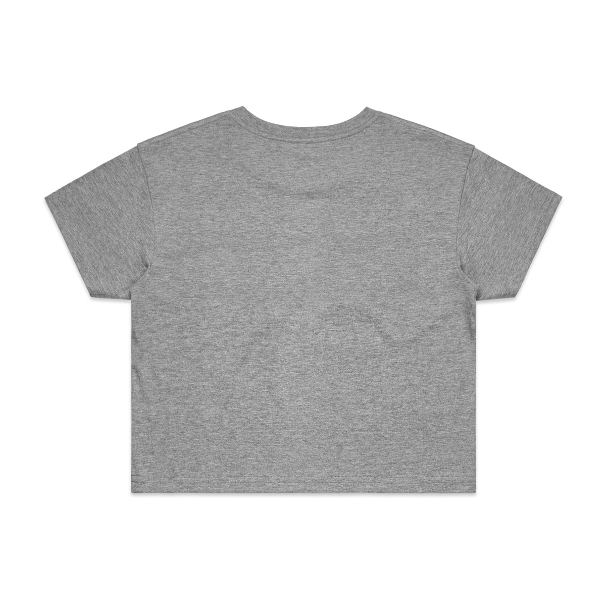Wo's Crop Tee 4062 - Grey Marle - Back