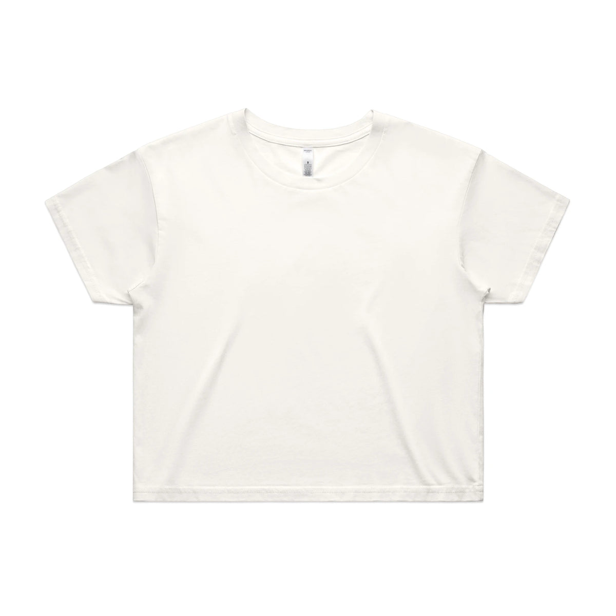 Wo's Crop Tee 4062 - Natural - Front
