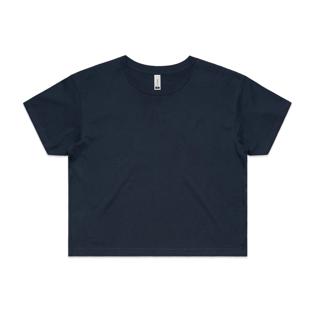 Wo's Crop Tee 4062 - Navy - Front