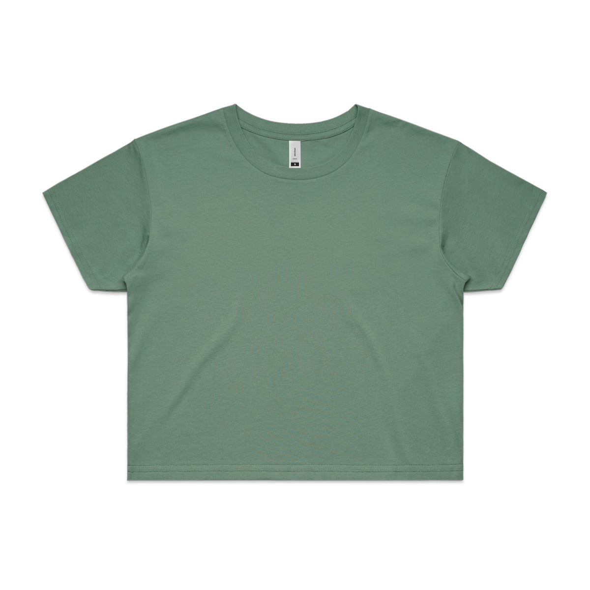 Wo's Crop Tee 4062 - Sage - Front