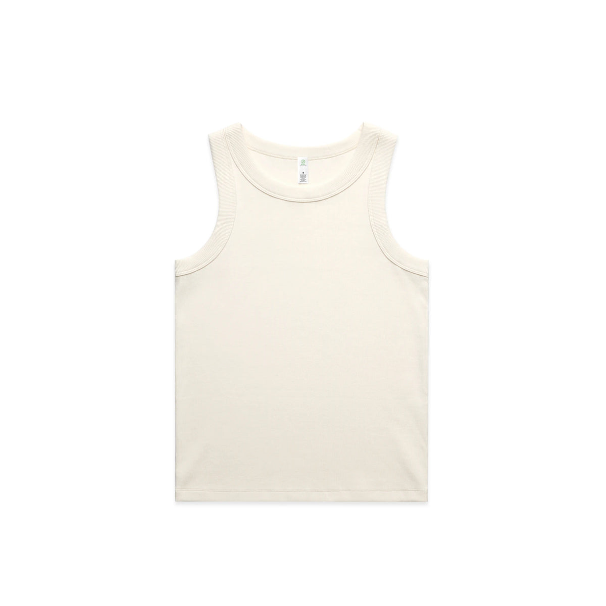 Wo's Organic Rib Tank 4063G - Ecru - Front