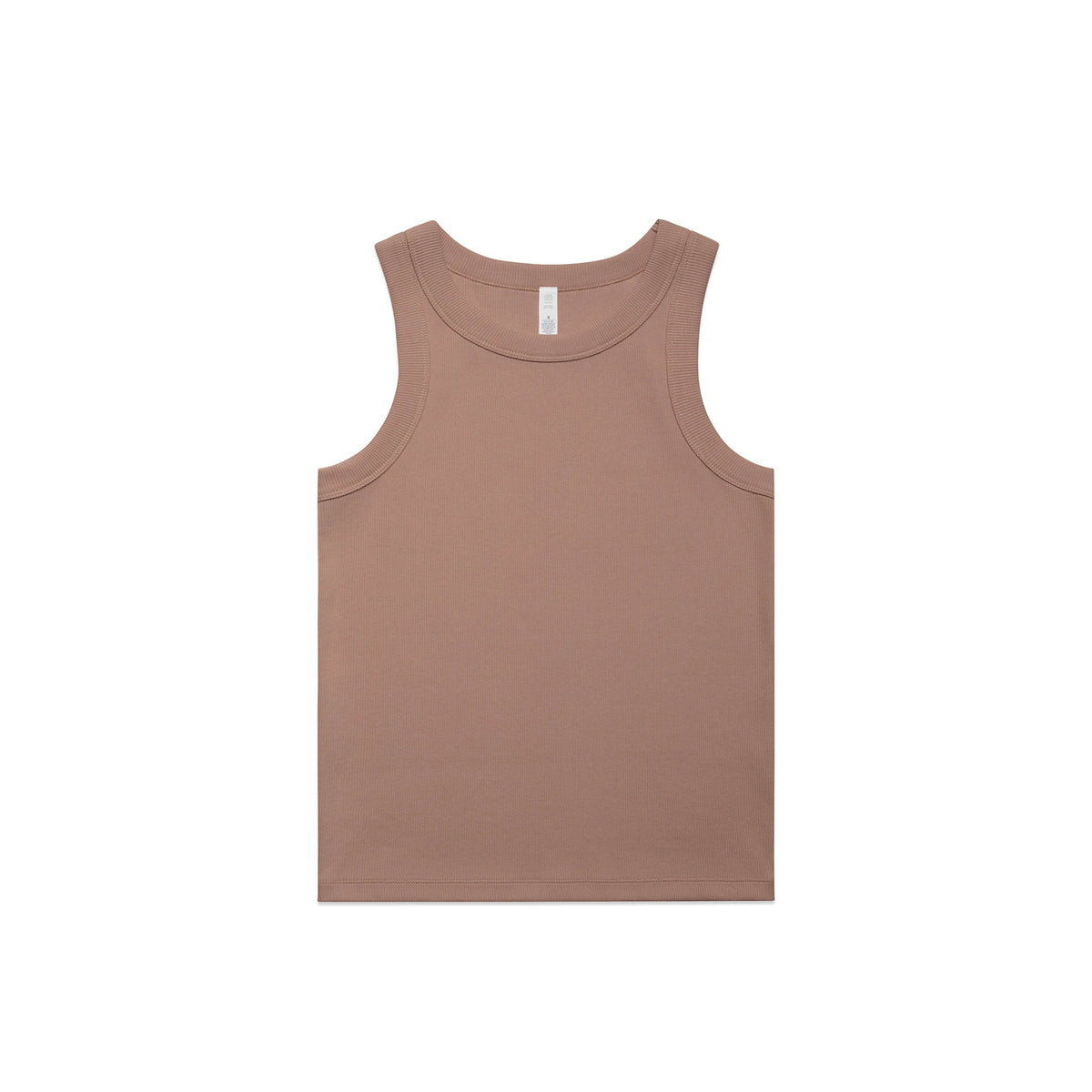 Wo's Organic Rib Tank 4063G - Hazy Pink - Front