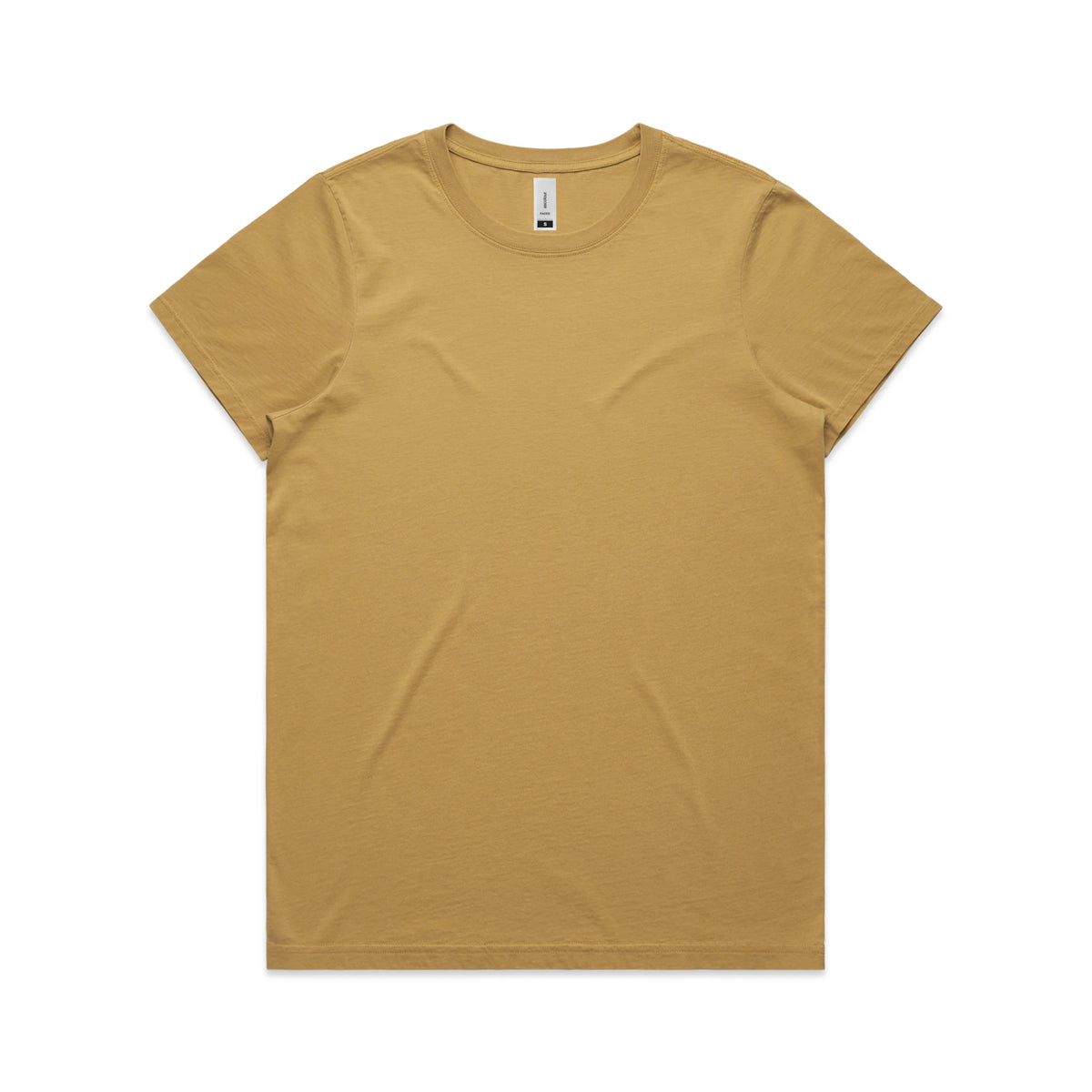 Wo's Maple Faded Tee 4065 - Faded Mustard - Front