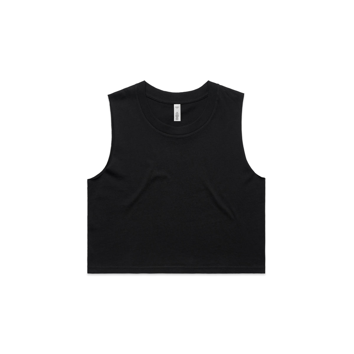 Wo's Crop Tank 4068S - Black - Front