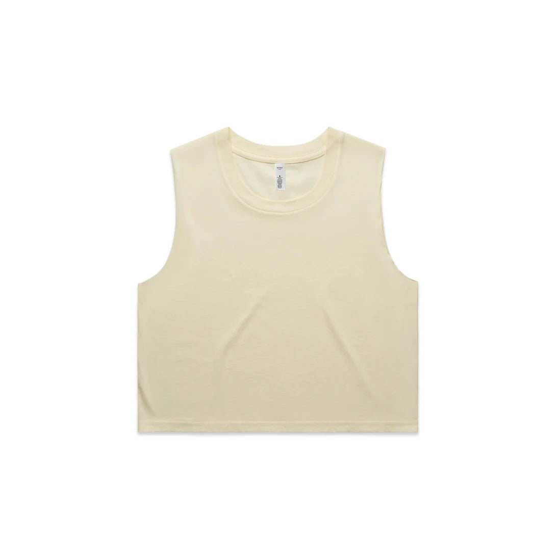 Wo's Crop Tank 4068S - Butter - Front