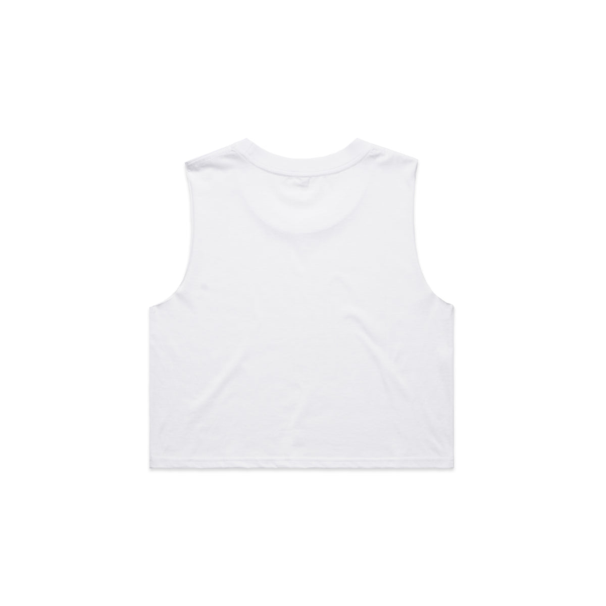 Wo's Crop Tank 4068S - White - Back