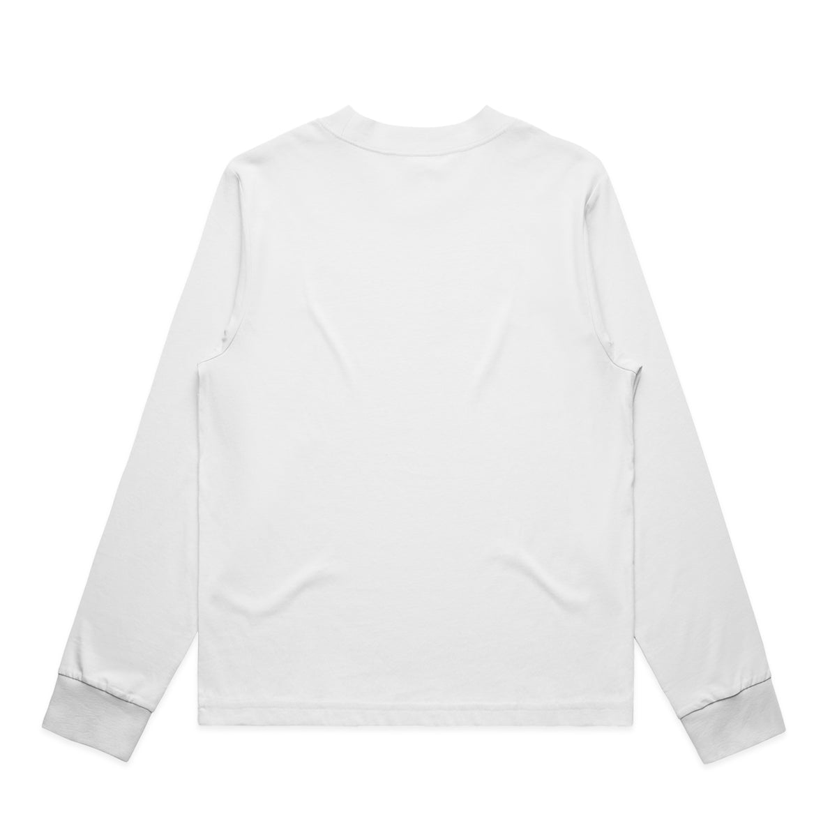 Wo's Mock L/S Tee 4070 - White - Back