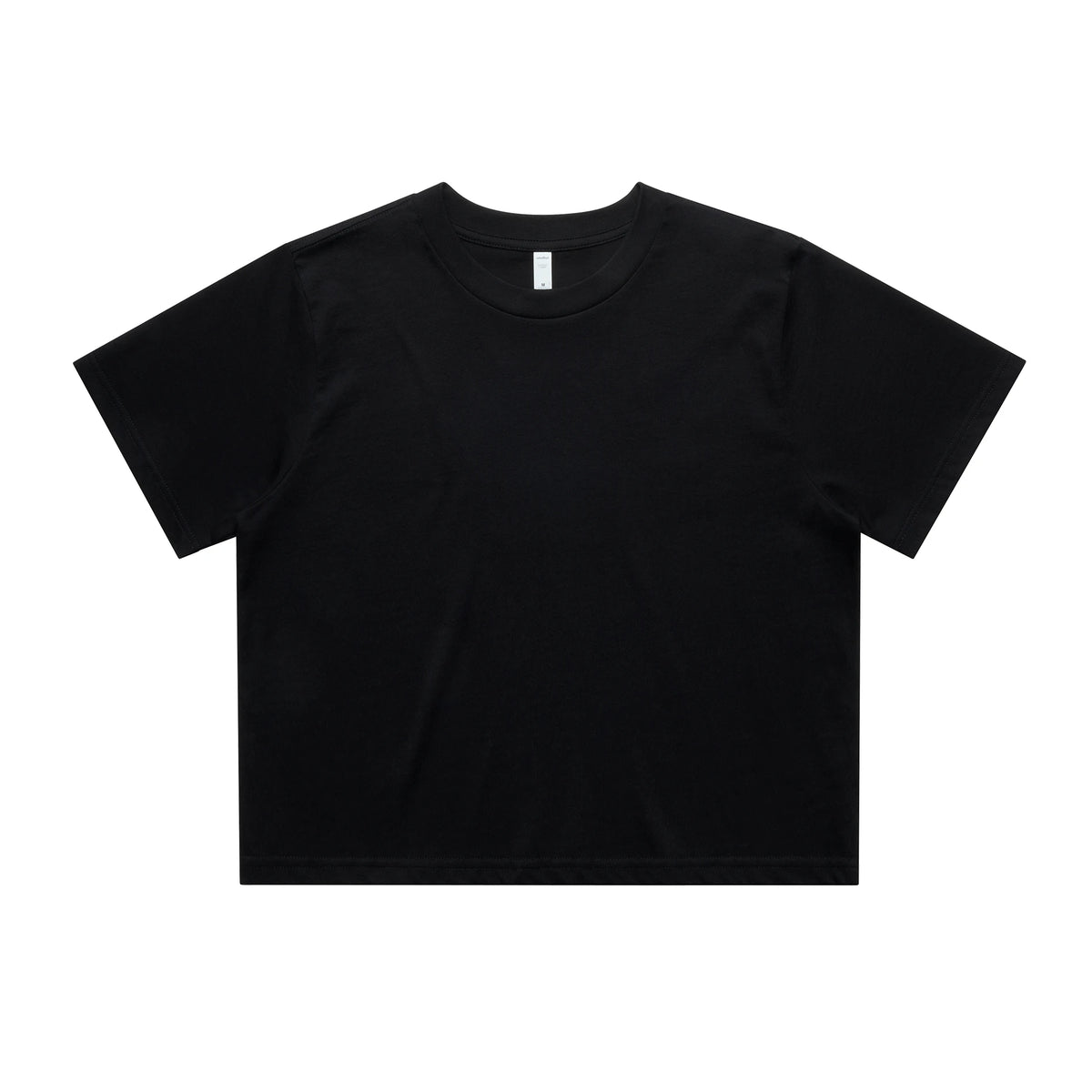Wo's Classic Crop Tee 4072 - Black - Front