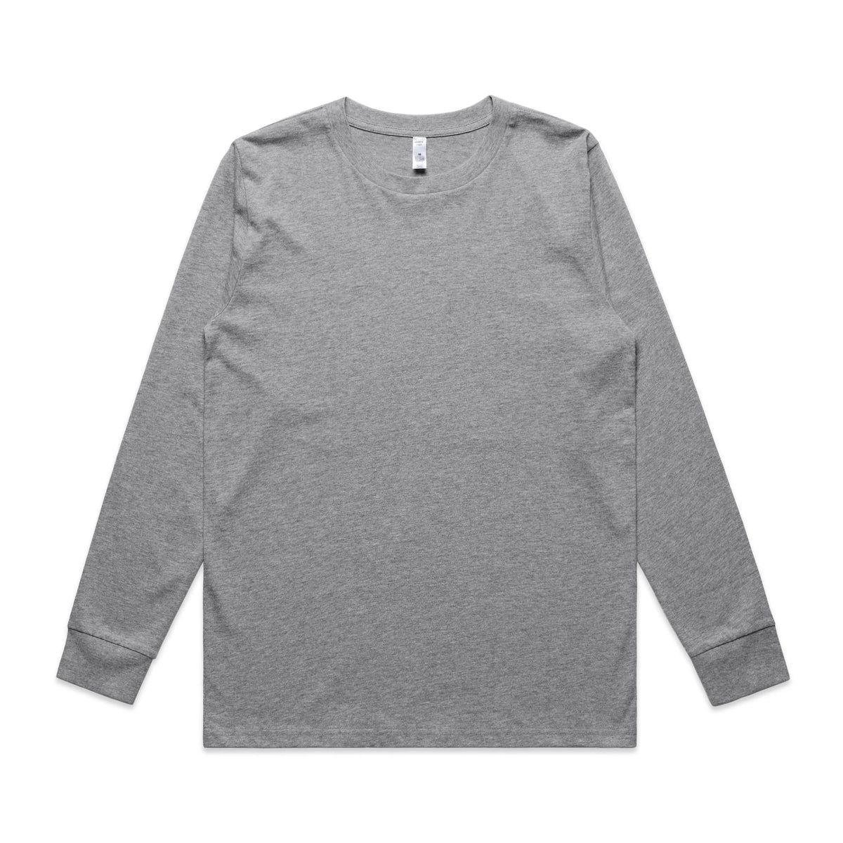 Wo's Classic L/S Tee 4073 - Grey Marle - Front