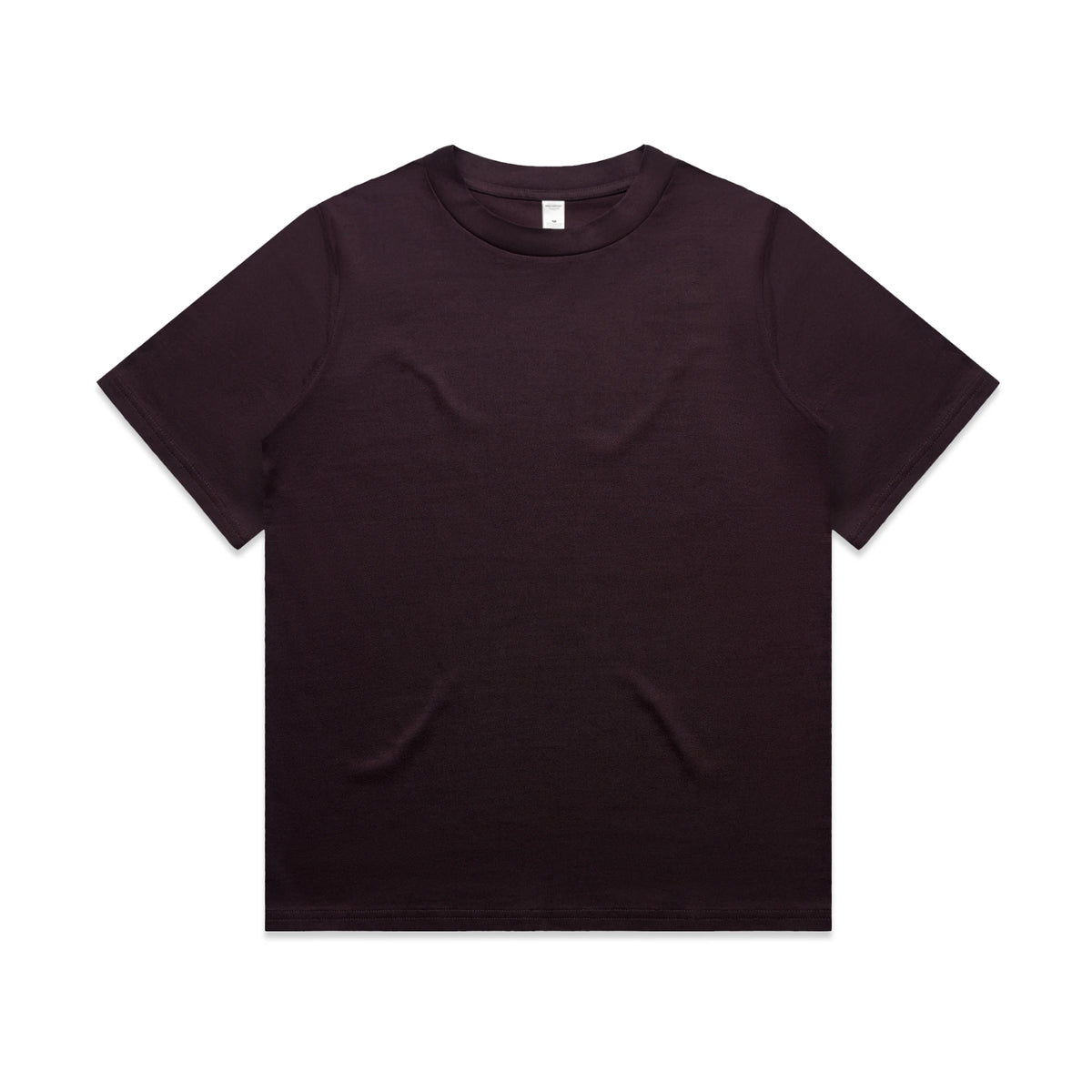Wo's Heavy Tee 4080 - Plum - Front