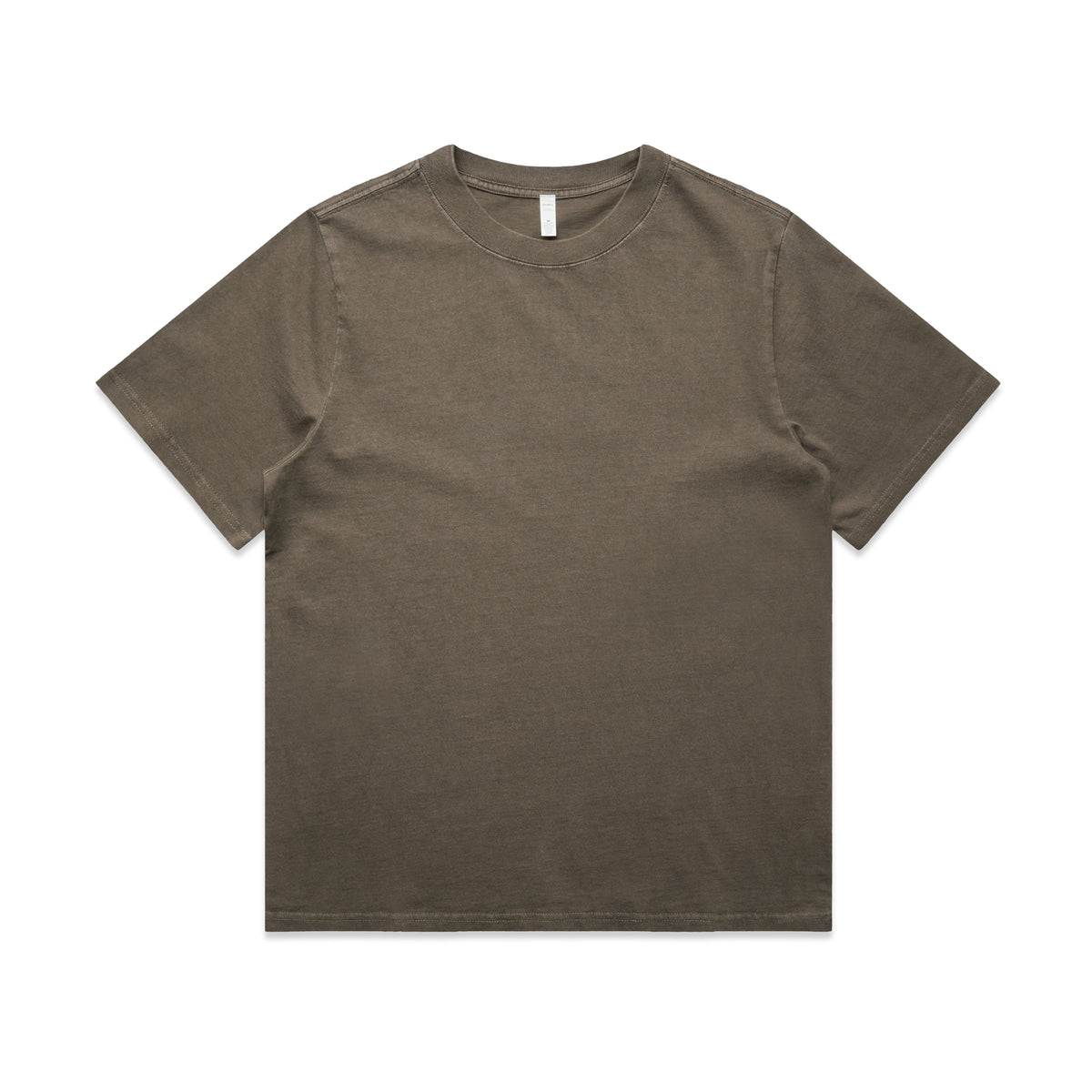 Wo's Heavy Faded Tee 4082 - Faded Brown - Front