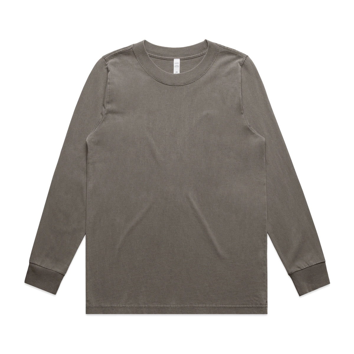 Wo's Heavy Faded L/S Tee 4083 - Faded Grey - Front