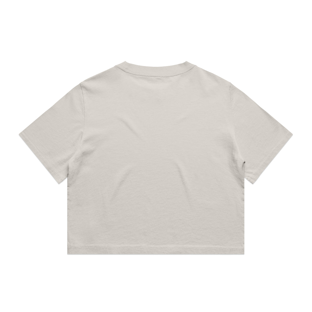 Wo's Heavy Faded Crop Tee 4089 - Faded Bone - Back