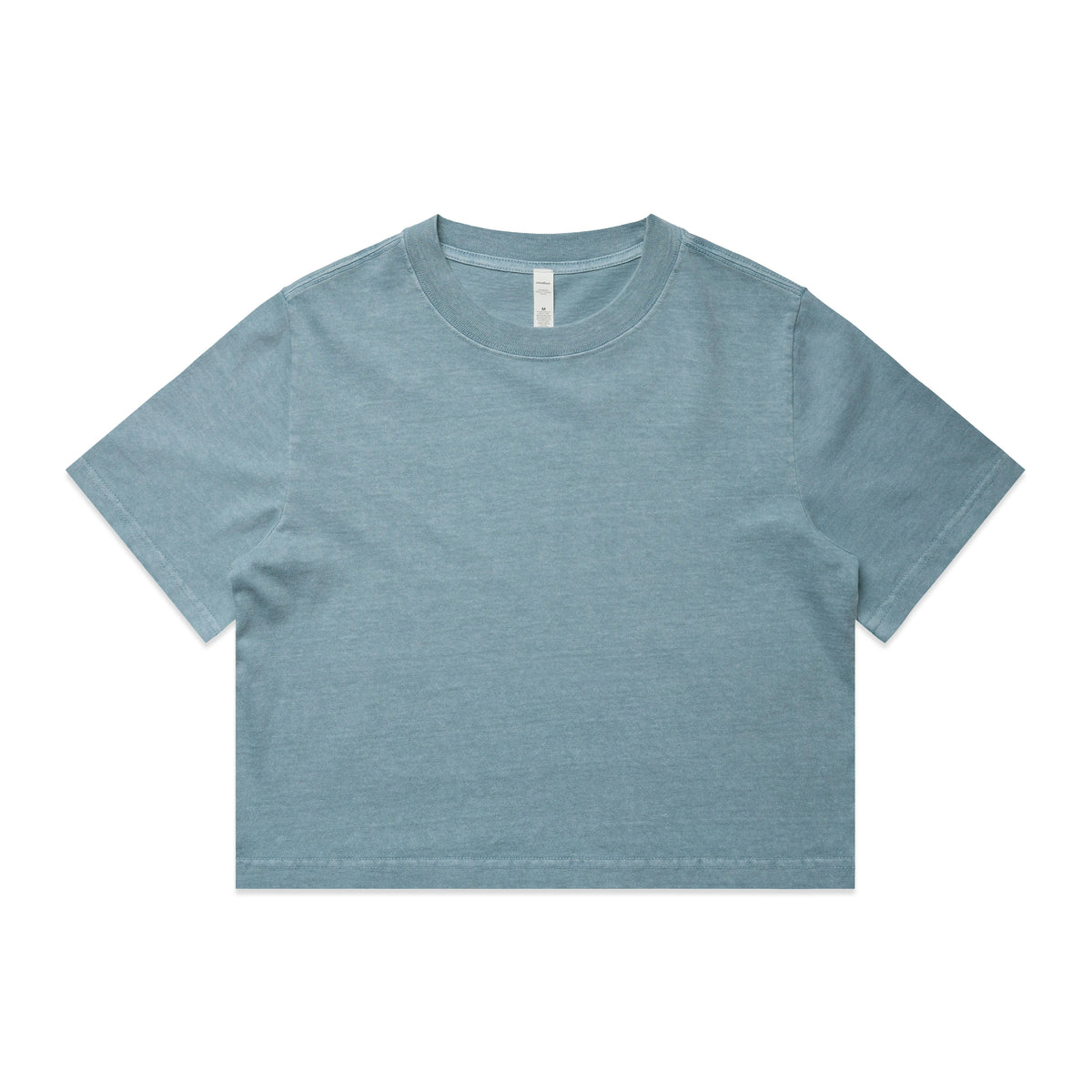 Wo's Heavy Faded Crop Tee 4089 - Faded Chalk - Front