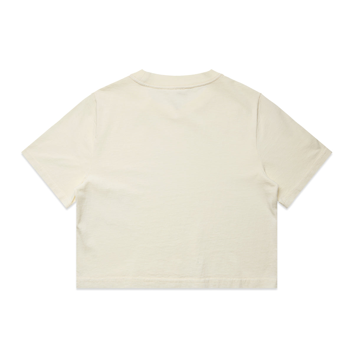 Wo's Heavy Faded Crop Tee 4089 - Faded Ecru - Back