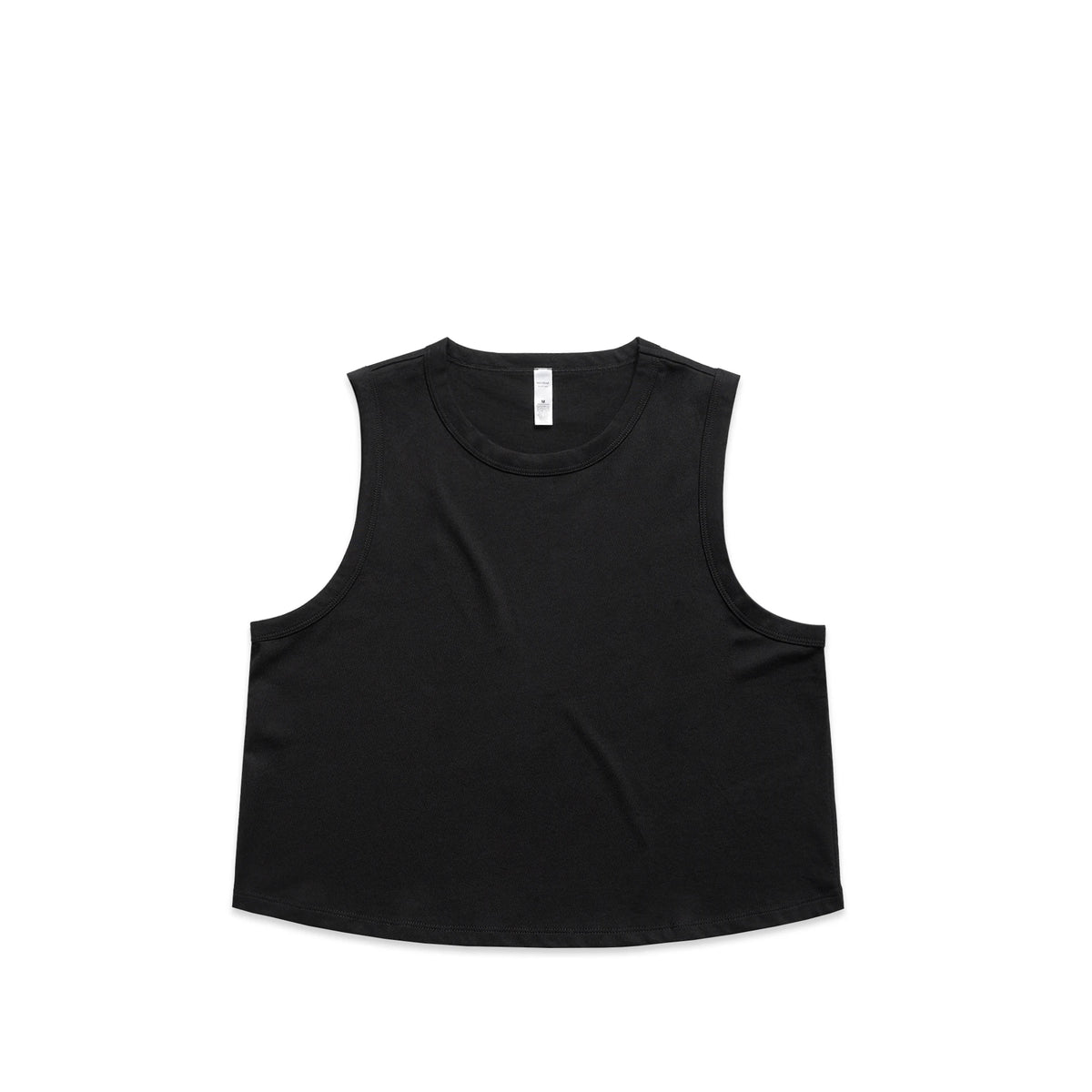 Wo's Martina Crop Tank 4091 - Black - Front