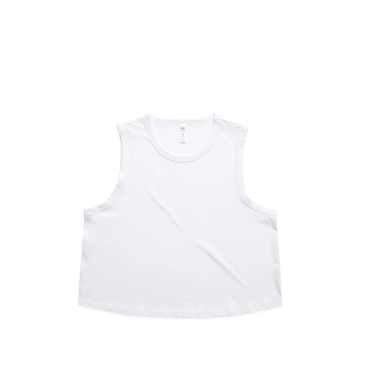 Wo's Martina Crop Tank 4091 - White - Front